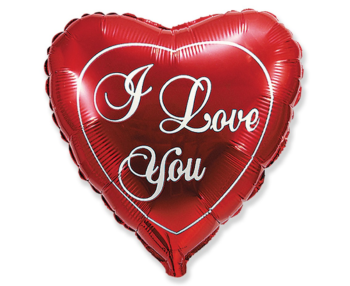 Fooliumist õhupall I Love You