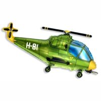 Fooliumist õhupall Roheline helikopter