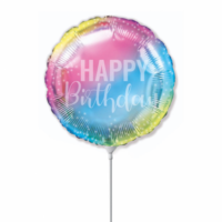 Fooliumist õhupall Happy Birthday (pastel)
